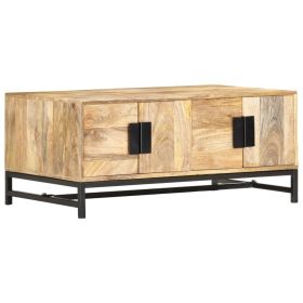 Coffee Table 35.4"x21.7"x15.7" Solid Mango Wood
