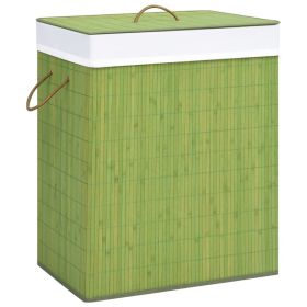 Bamboo Laundry Basket Green 26.4 gal