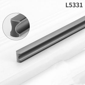 Gold Wardrobe Door Handle Lengthened Aluminum Alloy Cabinet Drawer Cabinet Door Handle (Option: I font Gray192)