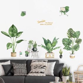 Decorative Wall Stickers Room Layout Wall Stickers (Option: Green vine)