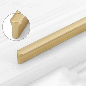 Gold Wardrobe Door Handle Lengthened Aluminum Alloy Cabinet Drawer Cabinet Door Handle (Option: Round T Gold320)
