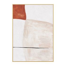 Light luxury simple home decoration hand-painted oil painting modern abstract canvas painting wall painting living room poster (size: 100x150cm)